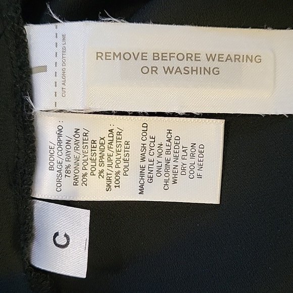 LOFT Ann Taylor size 0 little black dress mini two toned/textured black - Picture 5 of 5